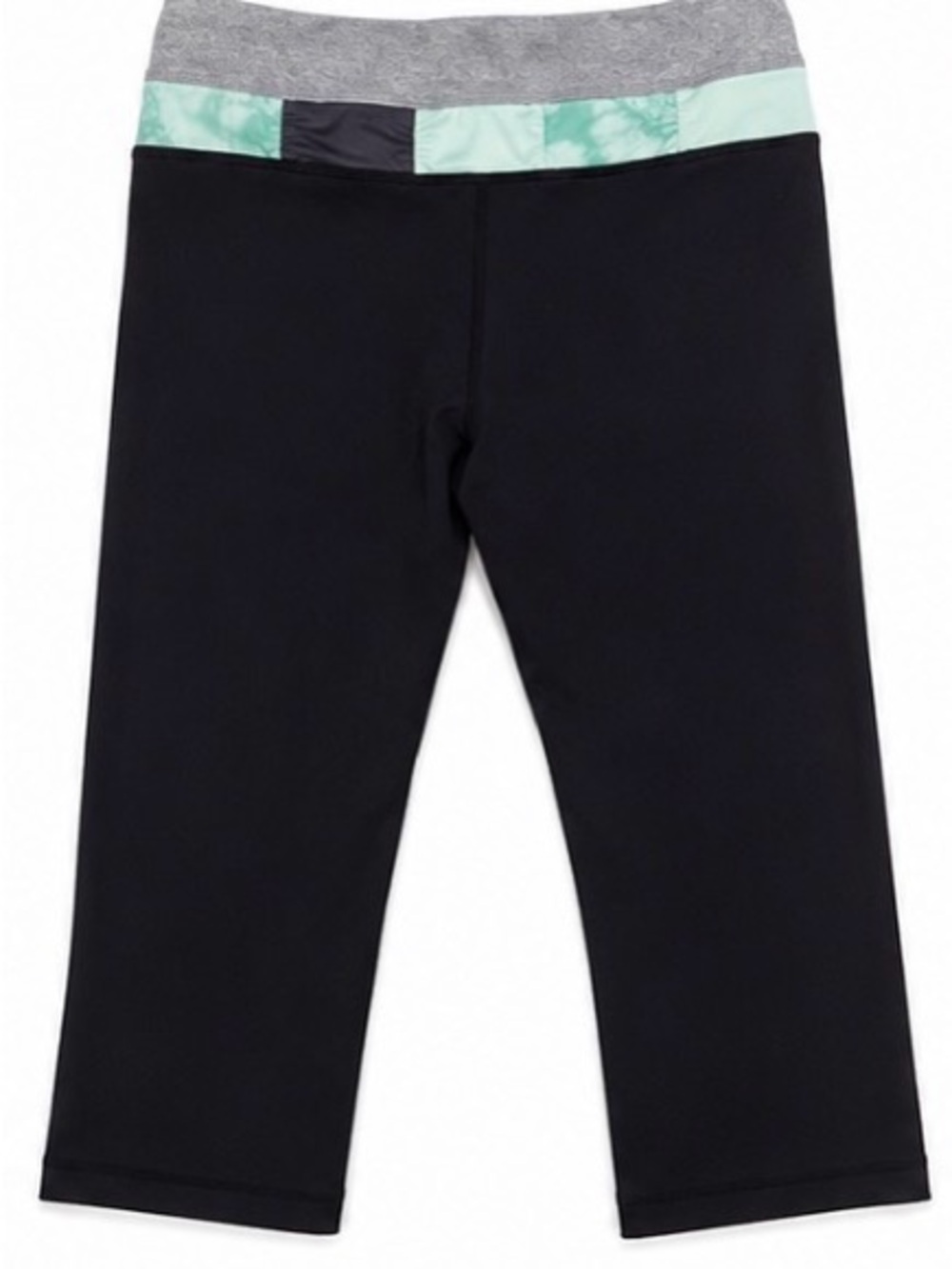 Lululemon Athletica REVERSIBLE Crop Leggings Yoga Pants Size 4 Vintage Rare Blk